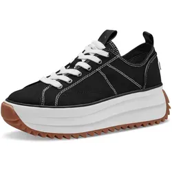 Tamaris Damen Sneaker mit TOUCHit-Fußbett - Damen-Sneaker mit innovativem TOUCHit-Fußbett für höchsten Tragekomfort, ideal für Freizeit und Alltag. Obermaterial aus Leder sorgt für eine stilvolle Optik.