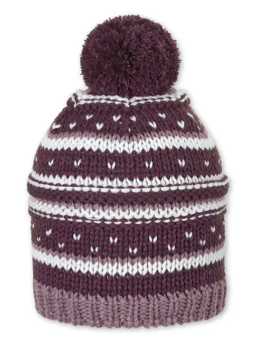 Sterntaler Bommelstrickmütze in Lila, Größe 51 cm, Rosa, Kinder