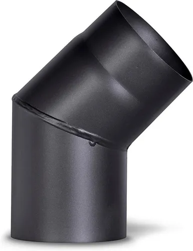 Firefix Ofenrohrbogen 120 mm aus 2 mm Stahl (Rauchrohr) - Hochwertiger 120 mm Ofenrohrbogen aus 2 mm dickem Stahl, ideal für die einfache Integration in Ihr Heizsystem. Der 45° Winkel und die lösemittelfreie Lackierung garantieren langlebige Qualität und einfache Handhabung.