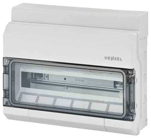 Hensel Automatengehäuse KV1518 - Aufputzverteiler für 18 Module, wetterfest mit IP54, ideal für den Einsatz in feuchten Umgebungen – perfekter Schutz für Ihre Elektroinstallationen.