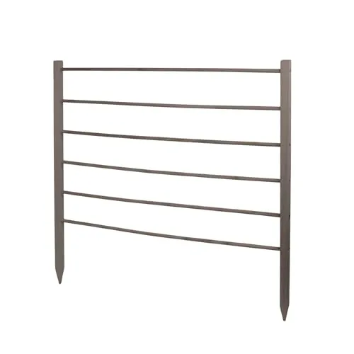 UNUS Rankhilfe aus Holz, 100 cm hoch, Grau - Wetterfeste Pflanzenstütze für Garten & Gewächshaus, einfache Montage ohne Werkzeug - ideal für Kletterpflanzen und nachhaltiges Gärtnern.