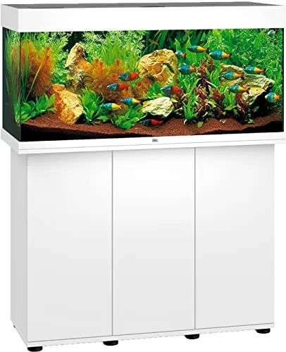 JUWEL Rio 180 Aquarium mit LED-Beleuchtung - Aquarium mit integrierter Pumpe, Filter und Heizer, ideal für Einsteiger und erfahrene Aquarianer.