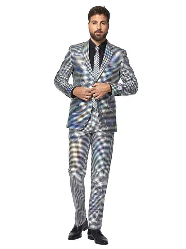 Discoballer OppoSuits Anzug für Herren in silber von OppoSuits