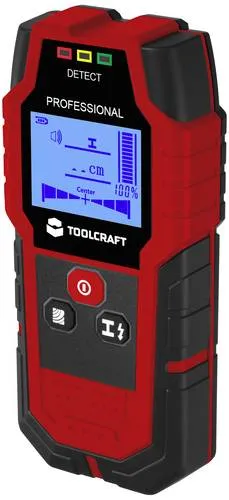 TOOLCRAFT Ortungsgerät TO-9627699 – 12m Ortungstiefe für Holz & Metall