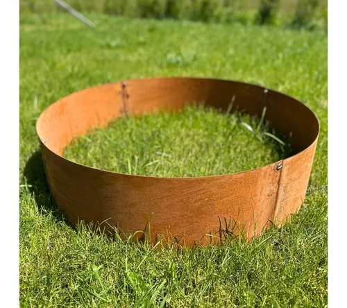 Czaja Pflanzring Ø 40 cm Edelrost - Ideal für Hochbeete - Blumenkübel für Hochbeete, stabil aus 1,25 mm starkem Stahlblech, ideal für Kräuter und Blumen, dekorativ und langlebig in edelrost-Optik.