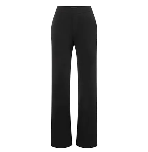 MAC Bootcuthose CHIARA - Figurbetonte Bootcut-Hose in Schwarz (Gr. 44) - Jeans in elastischem Flanell mit figurbetonter Bootcut-Form, ideal für einen lässigen Look und hohen Tragekomfort. Perfekt für jeden Anlass!