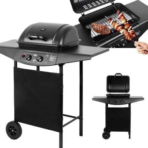 Teesa BBQ 2000 Grill gazowy mit 2 Palnikami - Grill der Kategorie Grills, ideal für gesellige Grillabende und schnell einsatzbereit dank zweier leistungsstarker Brenner.