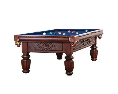 Billiard-Royal Billardtisch Apollo 8 ft., (Hochwertige und massive Ausführung in beliebter Billiard-Royal® Qualität), 3-tig Naturschieferplatte, Echtleder Auffangtaschen, Bandengummi K55