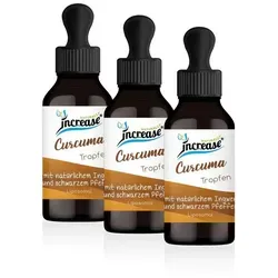 Nimm 3, zahl 2 Aktion Liposomale Curcuma Tropfen hochdosiert - 6000mg Curcuma pro Tag (540.000mg Curcuma in 3 Flaschen) - Keto MCT Öl C8 & C10