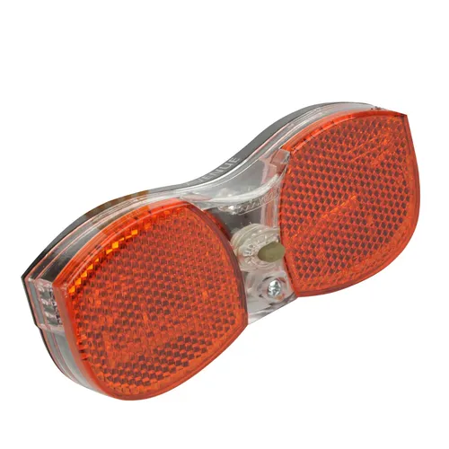 Fischer Fahrrad LED-Rücklicht mit Batterie und Reflektor