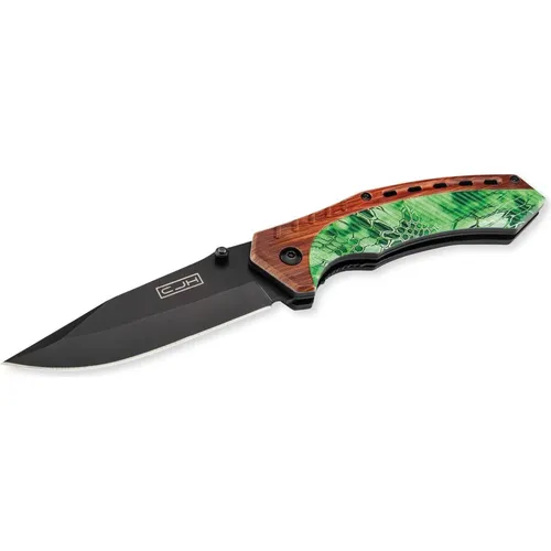 HERBERTZ Taschenmesser Holzoptik Camo