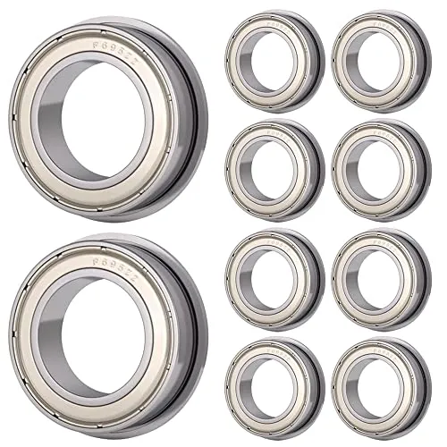 Stück F695-ZZ Flanschkugellager 5 mm x 13 mm x 4 mm doppelt geschützte Rillenkugellager für VORON Mobius 2/3 3D-Drucker,DIY, Motoren, 3D-Drucker, verschiedene mechanische Geräte, etc. 10