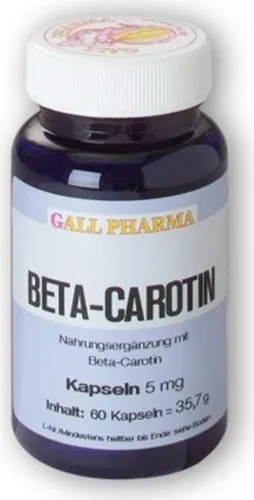 BETA CAROTIN 5 mg Kapseln 60 St