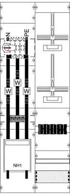 STRIEBEL & JOHN KA4225Z Mess- und Wandlerfeld, Komplettfeld H5/B2 (2CPX033876R9999)