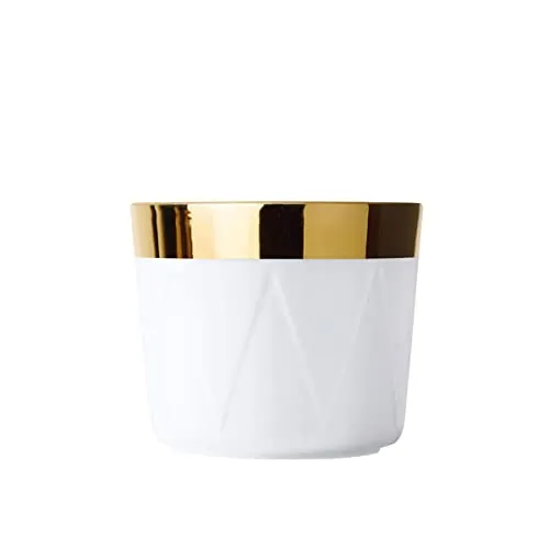 Sieger by Fürstenberg Champagnerbecher White Circus - Luxuriöser Champagnerbecher aus feinem Porzellan mit 24-karätiger Goldveredelung – perfekt für edle Getränke und stilvolle Anlässe.