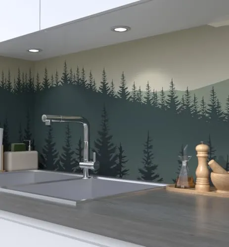MyMaxxi Küchenrückwand Folie selbstklebend matt in grün von MyMaxxi