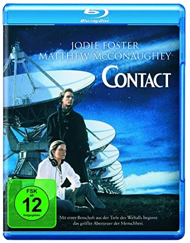 Contact [Blu-ray] - Sci-Fi-Klassiker, freigegeben ab 12 Jahren, mit faszinierenden visuellen Effekten und einer packenden Geschichte über die Suche nach extraterrestrischem Leben.