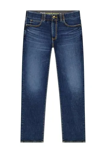 Lee Herren Jeans Straight Fit Xm - Regular Fit mit geradem Bein - Herren-Jeanshosen, bequem und pflegeleicht, aus 71% Baumwolle für optimalen Tragekomfort und eine zeitlose Passform.