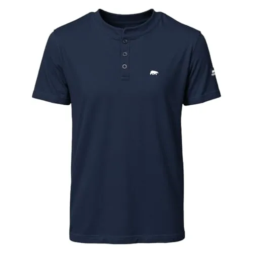 FORSBERG Poloshirt mit Stehkragen in Blau/Schwarz von Forsberg