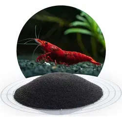 Aquariumsand schwarz 0,4-0,8 mm - 25 kg Sack - Aquarien Zubehör mit edlem schwarzen Sand für beeindruckende Farbkontraste. Ideal für Garnelen- und Gesellschaftsaquarien, sicher für Bodenwühler und farbecht in Süß- und Salzwasser.