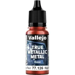 Vallejo True Metallix Metal BASE Ruby Red 18ml (126)