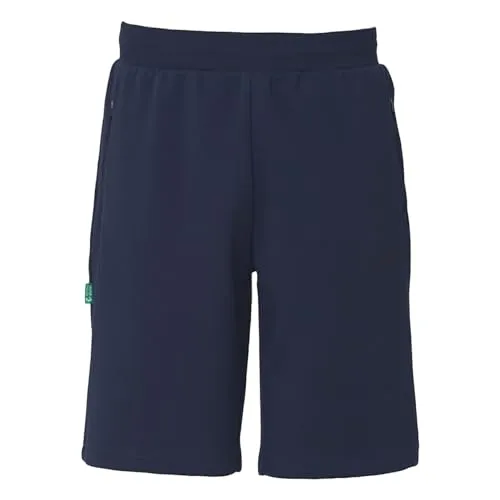 uhlsport Unisex Id Shorts, Marine, S EU - Trainingsbekleidung, umweltfreundliche Shorts aus 72% Bio-Baumwolle und 28% recyceltem Polyester, ideal für aktive Sportler und umweltbewusste Käufer.