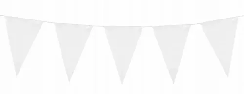 Girlanda flagi białe 10m Boland 8712026747518