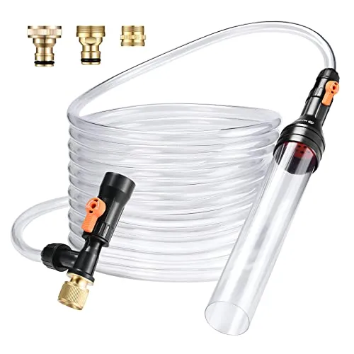 enomol Kies-Staubsauger für Aquarium, Wasserwechsler, Aquarium-Reinigungswerkzeuge, Siphon, universelle Schnellpumpe, Wasserwechsel (9 m)