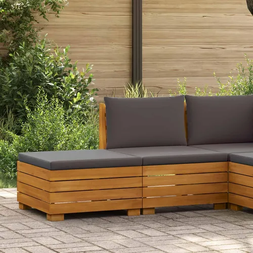 Maison Exclusive Garten-Lounge-Set mit Kissen – Massivholz Akazie, Braun