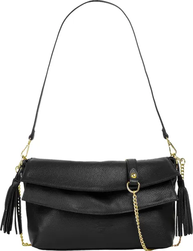 Samantha Look Umhängetasche aus echtem Leder für Damen | Made in Italy - Elegante Umhängetasche aus 100% feinstem Rindleder, geräumig mit 1 Hauptfach und vielseitig tragbar dank abnehmbarem Schultergurt - ideal für Alltag und Reisen.