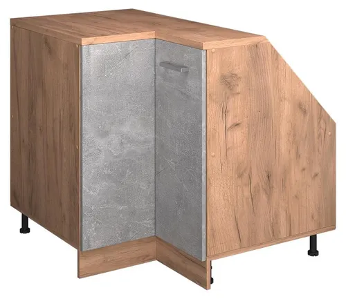 Vicco Eck-Küchenschrank für Dachschrägen R-Line, Beton, 75.6 cm