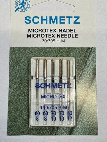 Nähmaschinennadeln Schmetz 130/705H-M **MICROTEX** Stärke 60-80 für Seide... 5