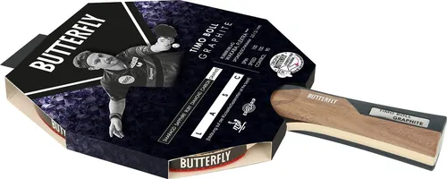 Butterfly Tischtennisschläger Timo Boll Graphite - Hochwertiger Tischtennisschläger für trainierte Spieler mit Flextra und Wakaba Belägen für vielseitige Spieleigenschaften und optimalen Grip.