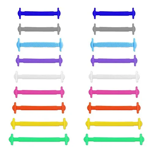 INMAKER Silikon Schnürsenkel Ohne Binden, Elastische Schnürsenkel für Kinder und Erwachsene, Gummi schnürsenkel für Sportschuhe und Laufschuhe