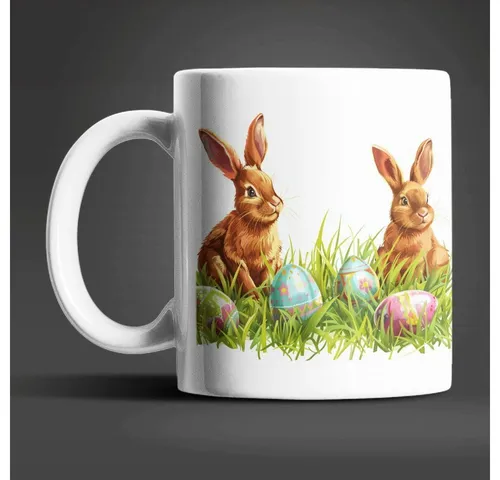 WS-Trend Tasse Osterhase Ostereier Ostern Kaffeetasse Teetasse, 1-tlg., Keramik, 325 ml