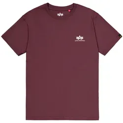 Alpha Industries Herren Basic T-Shirt mit kleinem Logo - T-Shirt für Herren im Regular Fit, blickdicht mit praktischem Rippbündchen am Hals und stylishem Plastisol Druck. Ideal für lässige Looks.