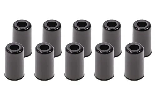 Stück Endkappe Hülsen Aussenhülle Bremszug Fahrrad Ø5mm Stahl schwarz eloxiert 10