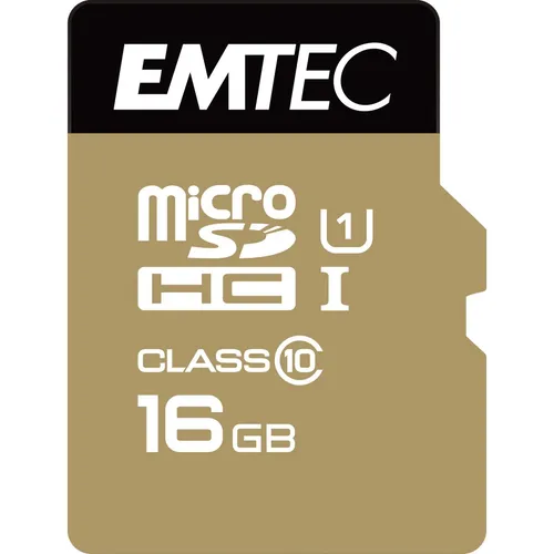 GB EMTEC Gold+ SDHC Class 10 U1 Retail inkl. Adapter auf SD 16
