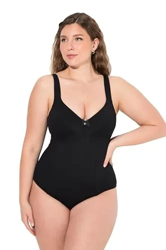 Ulla Popken Damen große Größen Übergrößen Plus Size Body, Softcups, ohne Bügel, Rücken-Cut-Out, Cup C - E