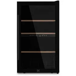 Les Petits Champs Weinkühlschrank Schwarz, 32 Flaschen, 82 Liter