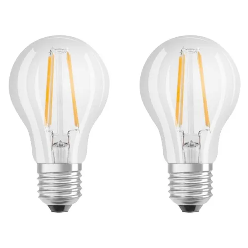 Osram LED Filament Lampen Birnen A60 4W = 40W E27 klar 470lm warmweiß 2700K 2 x