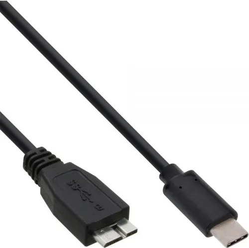 InLine - USB-Kabel - USB-C (M) bis Micro-USB Type B (M) - USB 3,1 - 3 A - 50cm - Schwarz (35726)