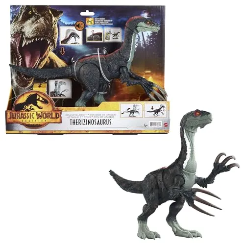 Mattel Jurassic World Dinosaurier Therizinosaurus Actionfigur