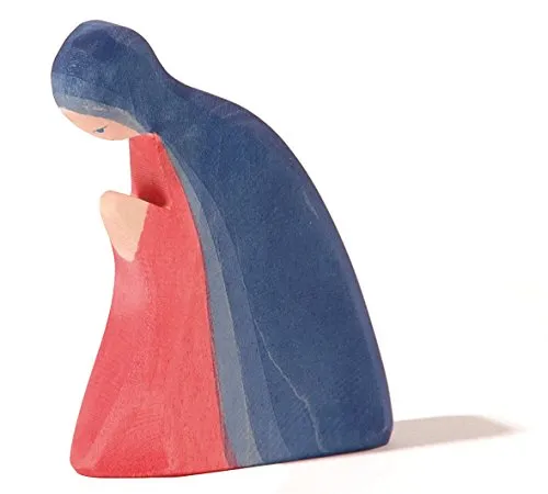 Ostheimer 40401 Maria aus Holz Höhe 11,5cm Krippenfigur handbemalt in Deutschland hergestellt