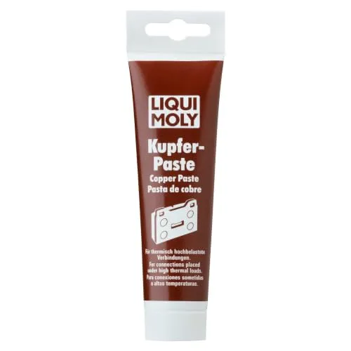 LIQUI MOLY Kupferpaste | 100 g | Lithium Fett | Art.-Nr.: 3080 | Trennpaste gegen Festbrennen und Korrosion bei hoher Temperaturbelastung