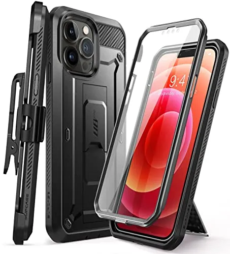 SUPCASE Outdoor Hülle für iPhone 13 Pro Max - 360 Grad Schutz mit Displayschutz - Standard Handyhüllen, 20 Fuß Falltest bestanden und mit integriertem Displayschutz für maximale Sicherheit und Berührungsempfindlichkeit.
