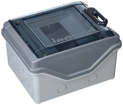 Legrand 601976 Aufputzverteiler IP65 - 1-reihig, 6TE - Installationskleinverteiler mit IP65 Schutz, ideal für den Außeneinsatz, robustes Kunststoffgehäuse und einfache Montage.