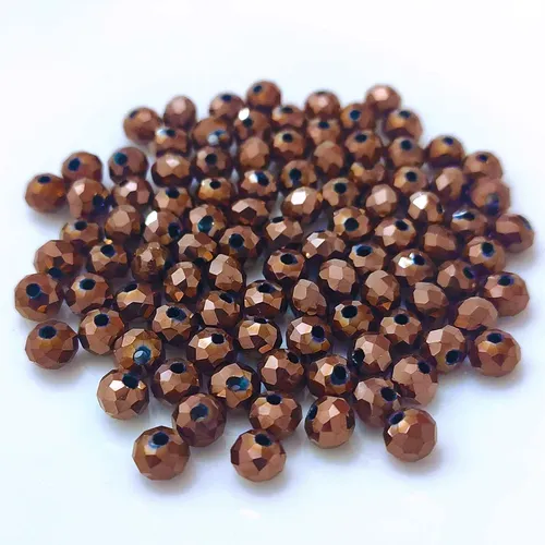 Glasperlen Facettiert zum Basteln Bastelperlen Glasschliff Kristall Perlen Glas