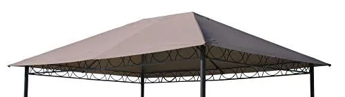 QUICK STAR Ersatzdach 3x4m für Stil Pavillon - Ersatzplane in Taupe für Stil-Pavillons, 2-fach wasserabweisend, ideal für Schutz und Langlebigkeit.