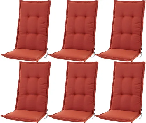 BURI Hochlehner Auflage 120x48x7cm in orange von BURI